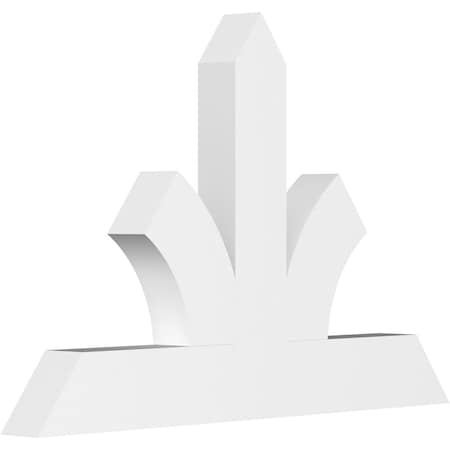 Ekena Millwork Richland Architectural Grade PVC Gable Bracket, 48"W x 32"H x 4"D x 6"F, 16/12 Pitch GBP048X32X0406RIC00